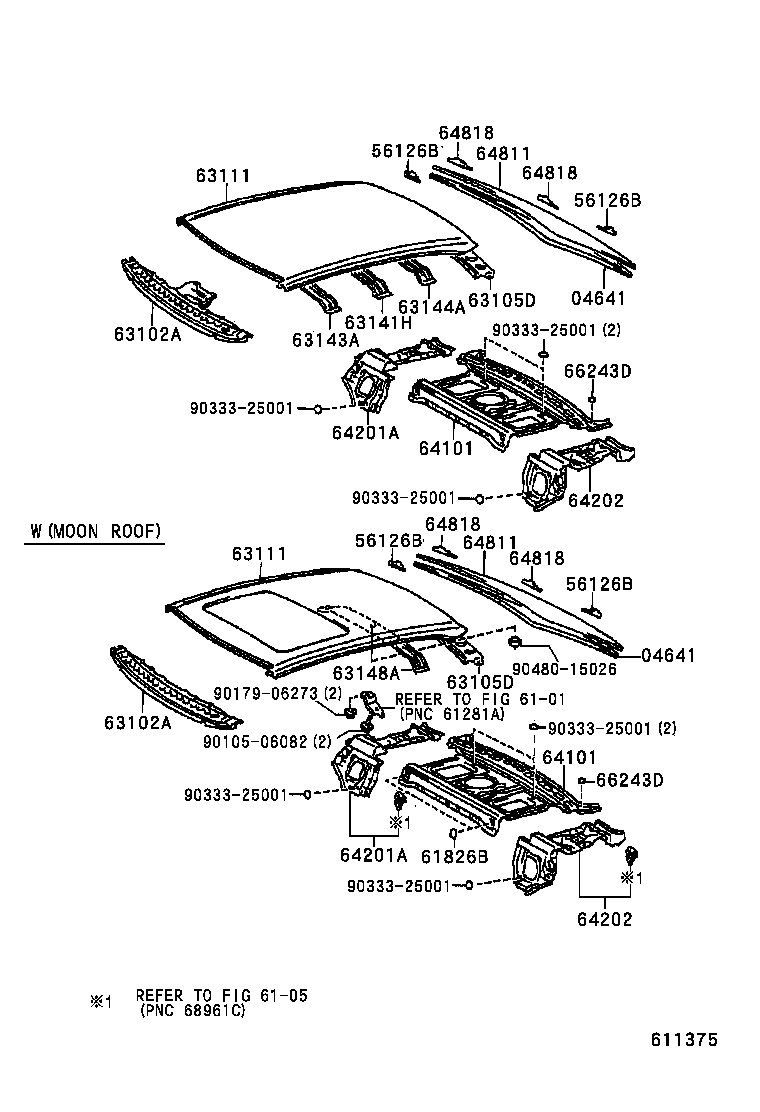 63102-30030 PANEL SUB-ASSY, WINDSHIELD HEADER product image