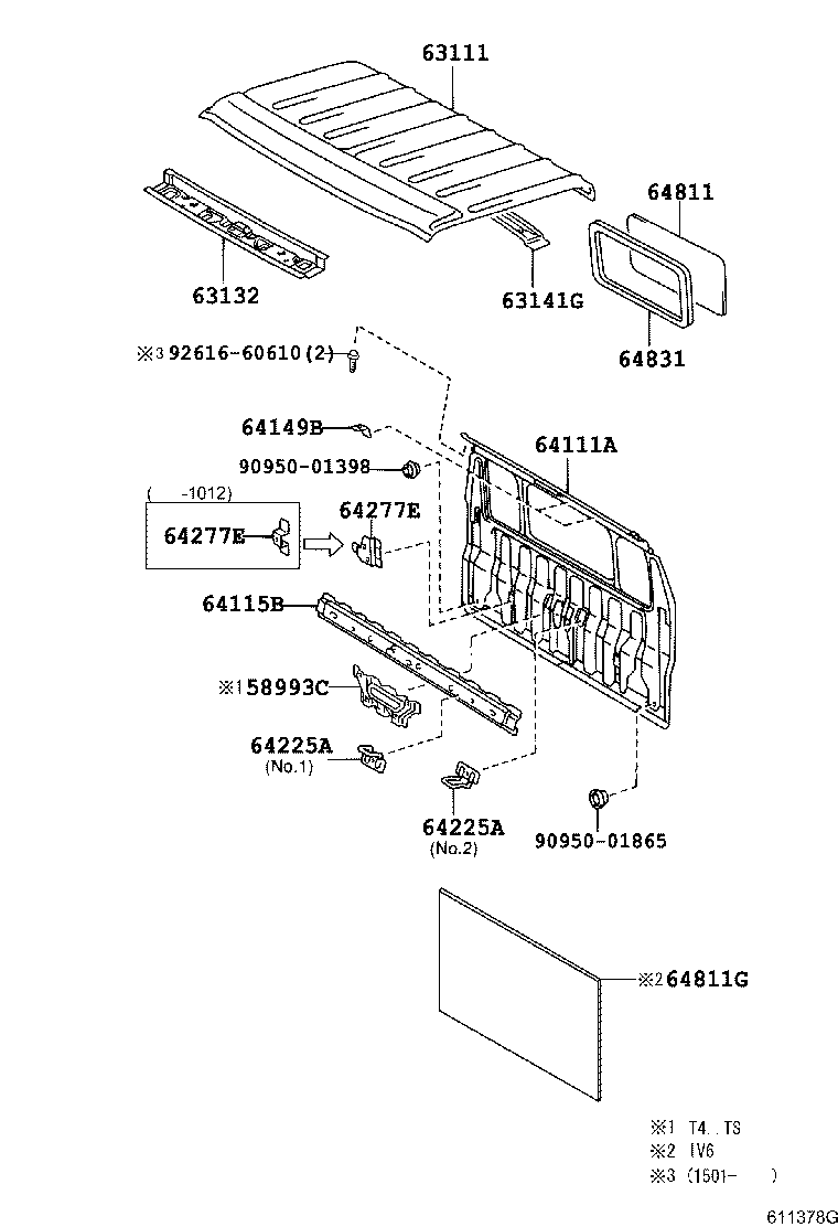 63132-37133 PANEL, WINDSHIELD HEADER, INNER product image