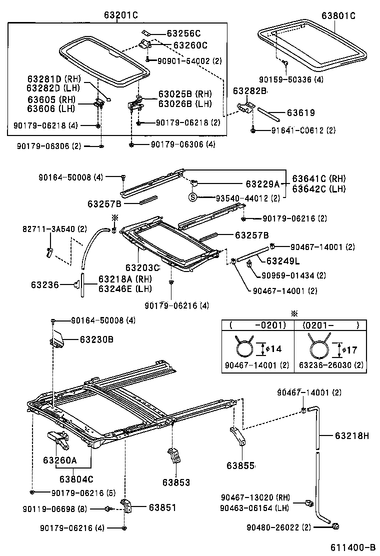 63103-28060 REINFORCEMENT, ROOF PANEL, NO.2 product image