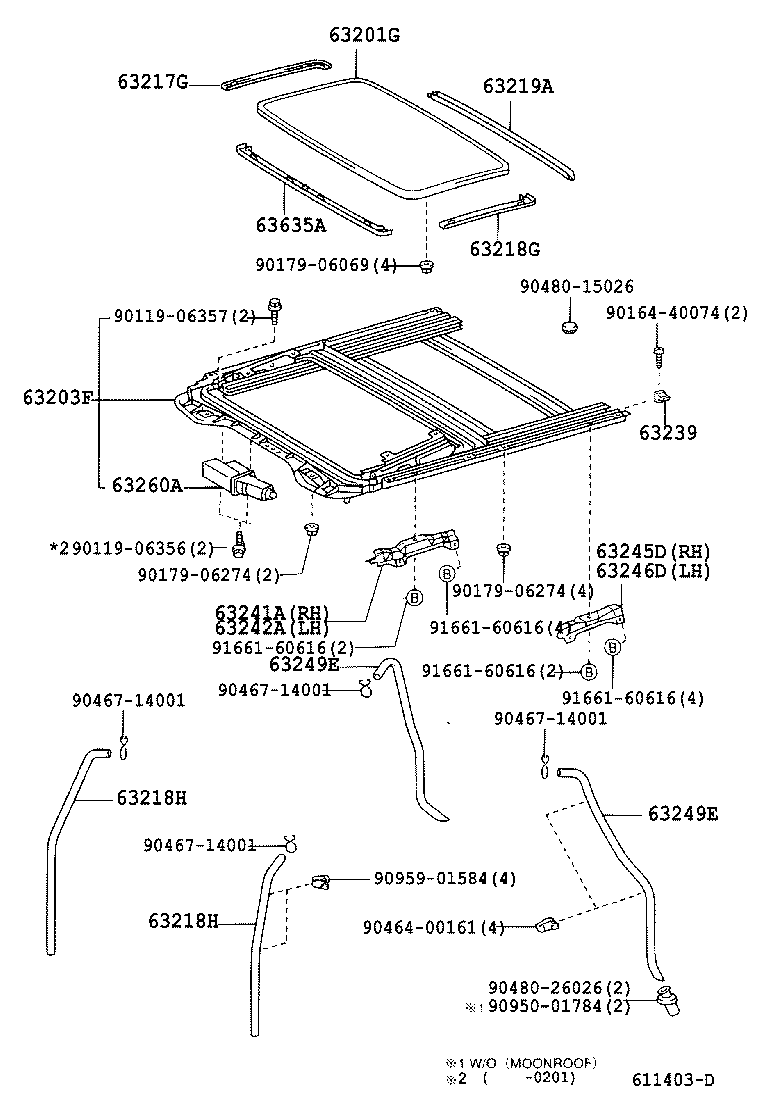 63142-22070 REINFORCEMENT, ROOF PANEL, NO.2 product image