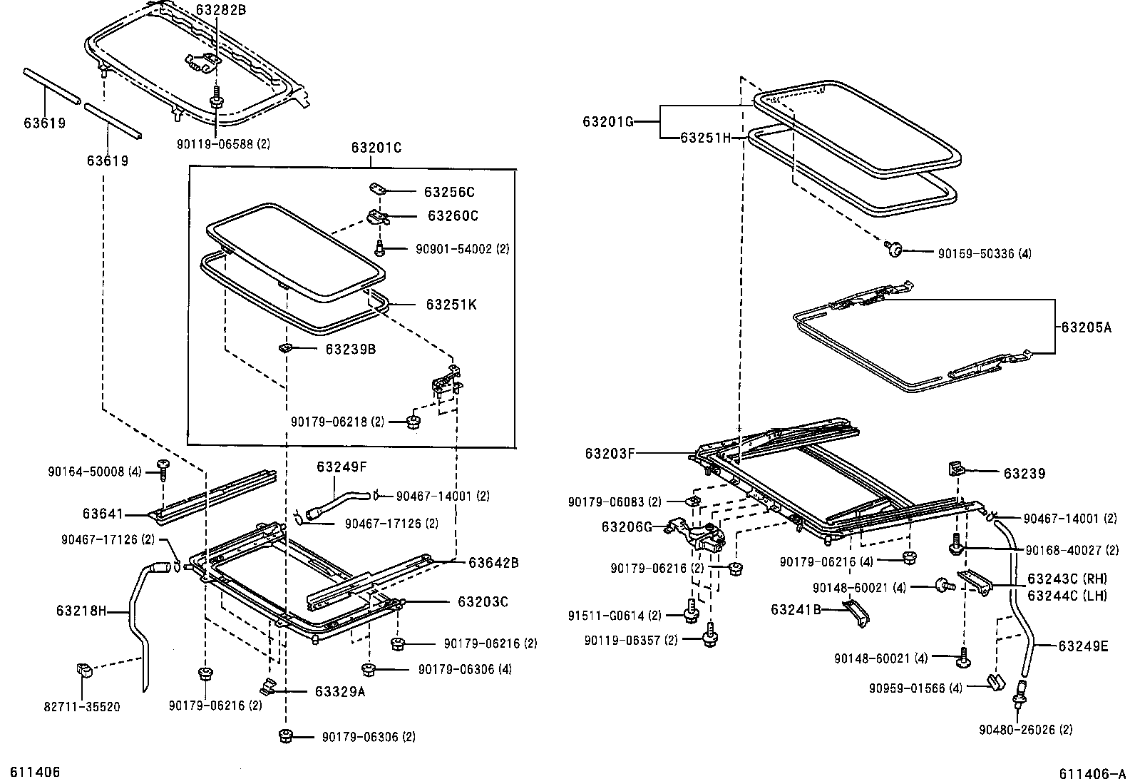 63111-13370 PANEL, ROOF product image