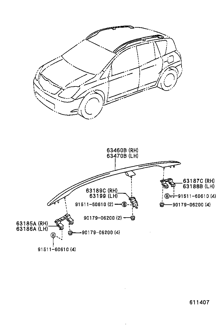 63111-13370 PANEL, ROOF product image