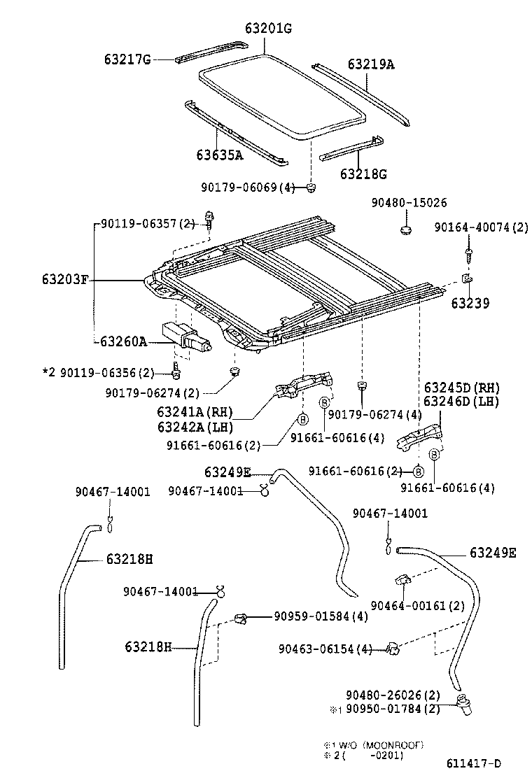 63142-22070 REINFORCEMENT, ROOF PANEL, NO.2 product image