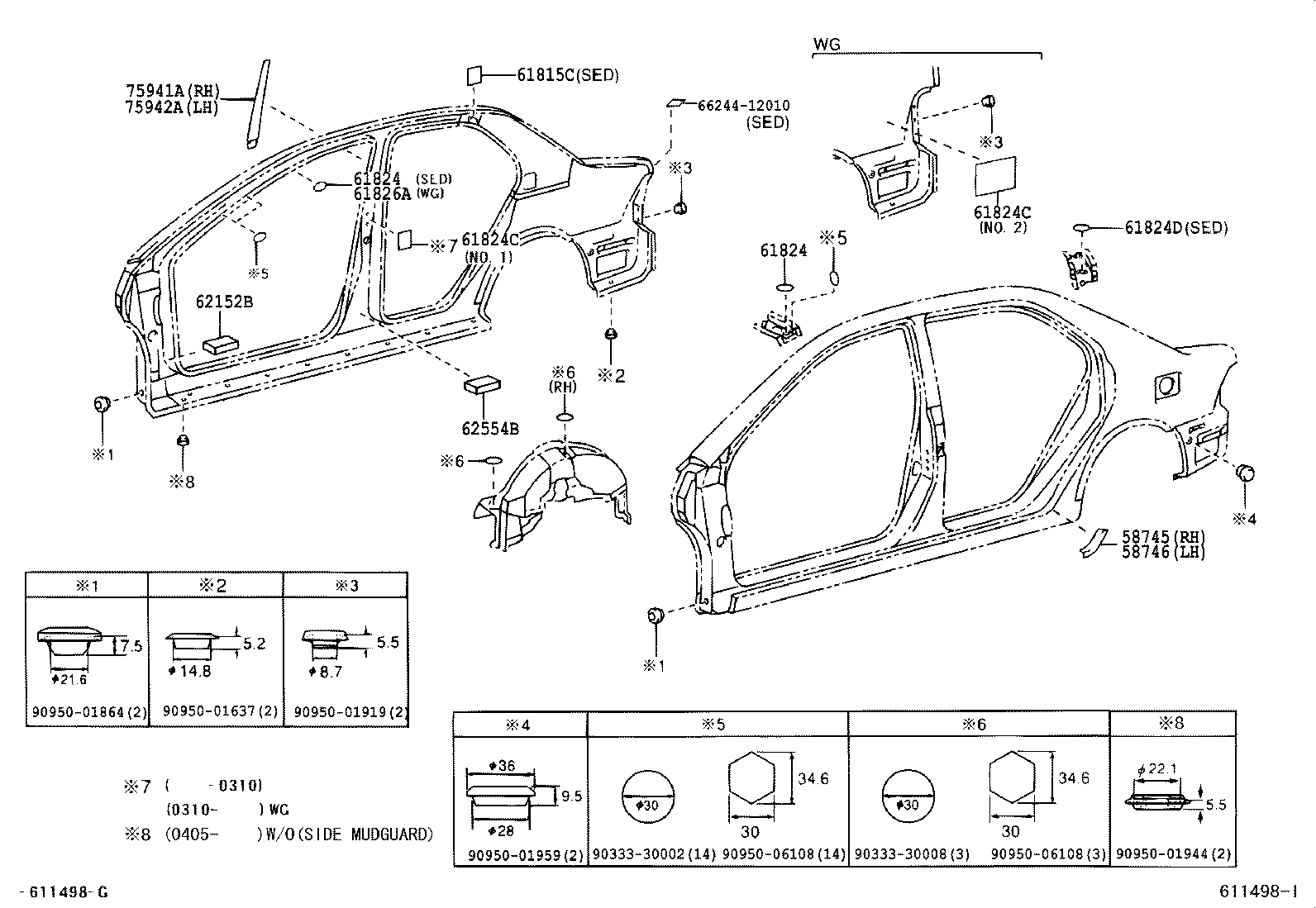 61815-28010 COVER, ROOF SIDE, INNER UPPER product image