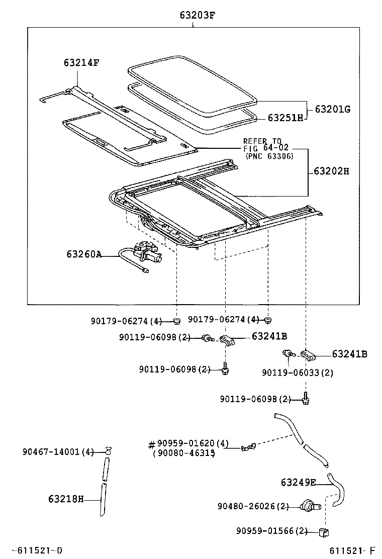 63103-02010 REINFORCEMENT, ROOF PANEL, NO.2 product image