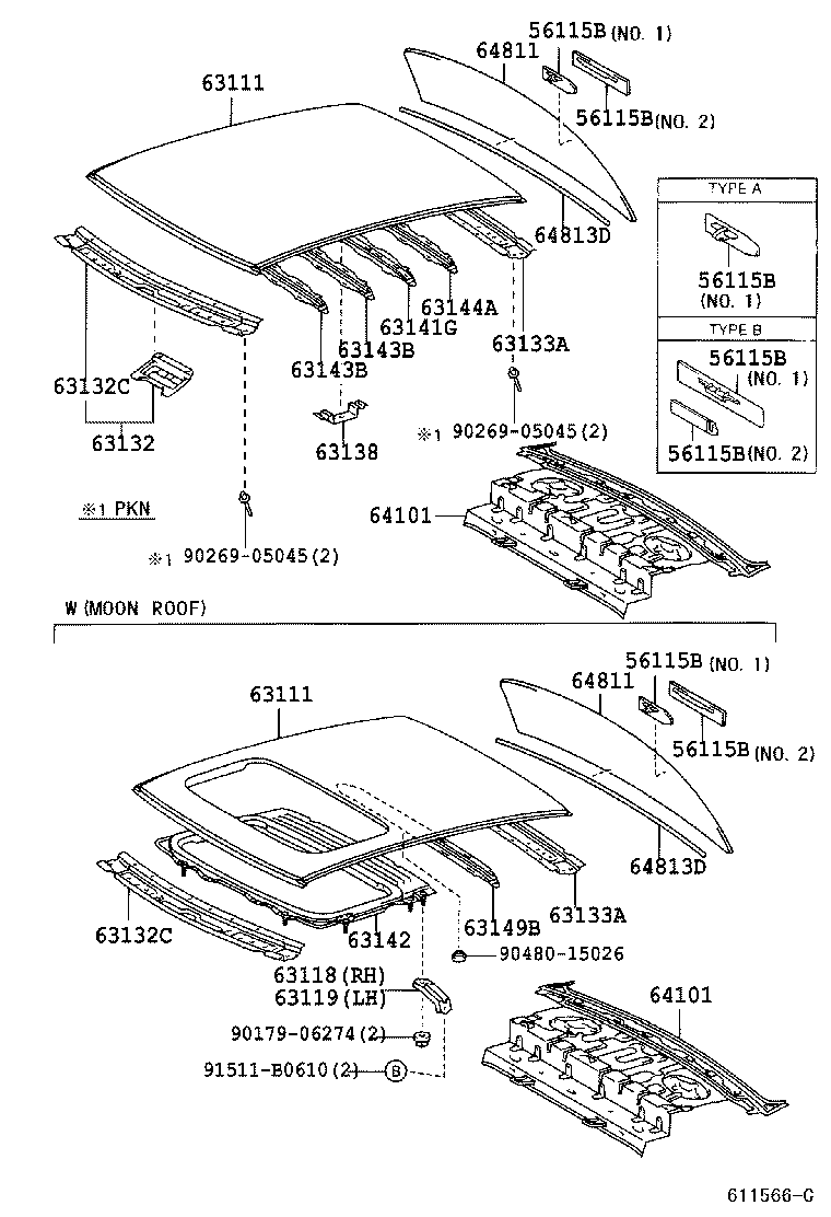 63138-12010 BRACKET, DOME LAMP, NO.2 product image