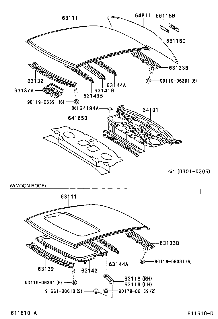 63102-06100 PANEL, WINDSHIELD HEADER, INNER product image