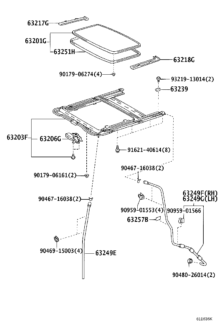 63111-60520 PANEL, ROOF product image