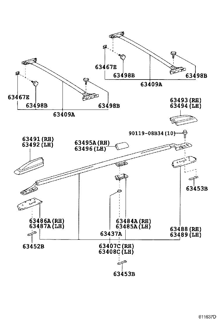 63111-60451 PANEL, ROOF product image