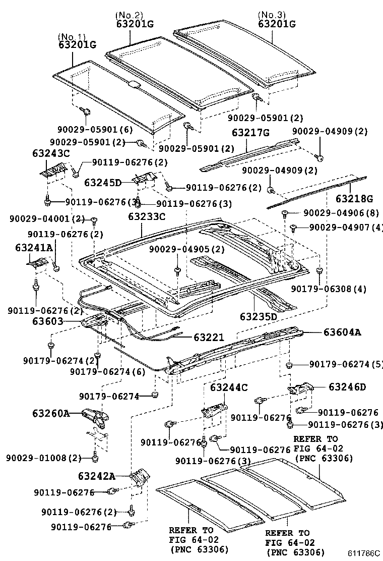 63187-48010 BRACKET, ROOF RACK, FRONT product image