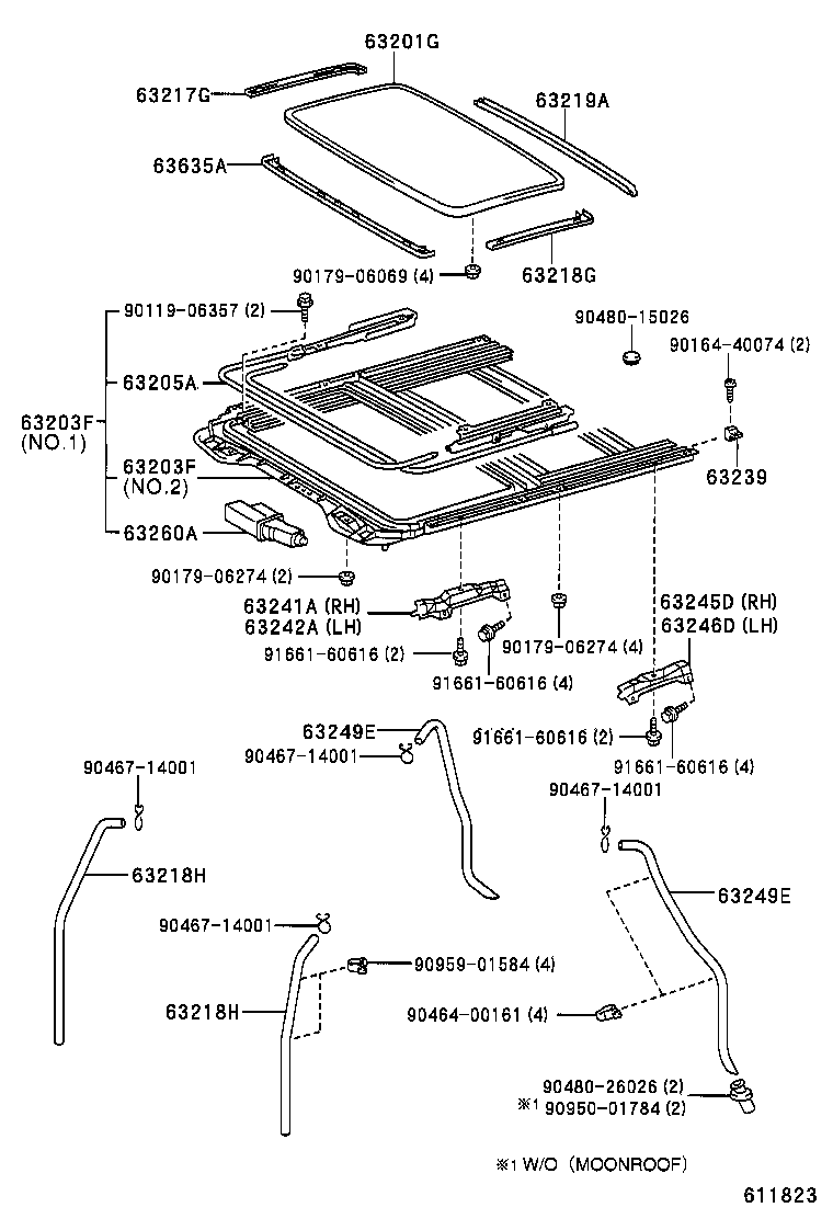 63142-22070 REINFORCEMENT, ROOF PANEL, NO.2 product image