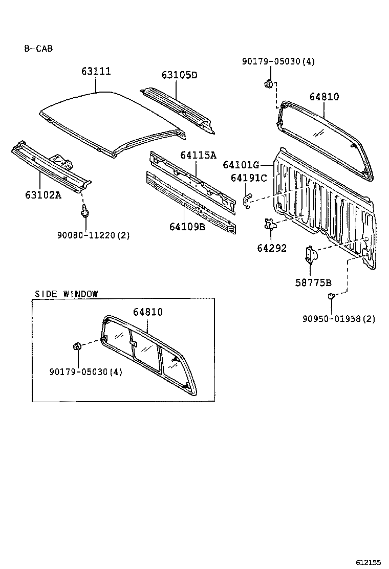 63144-0C010 REINFORCEMENT, ROOF PANEL, NO.4 product image