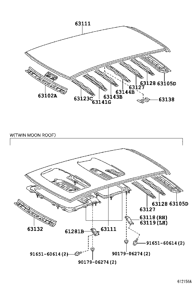 63132-68010 PANEL, WINDSHIELD HEADER, INNER product image