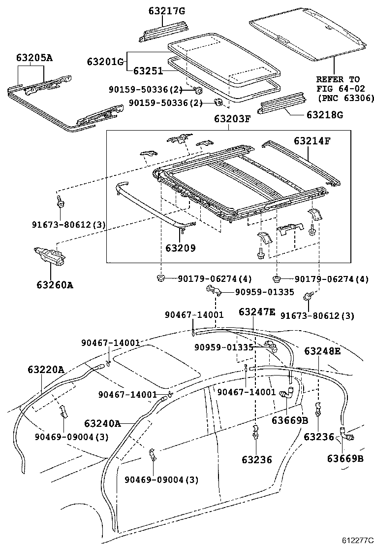 63111-30650 PANEL, ROOF product image