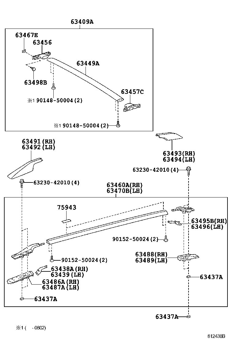 63111-42150 PANEL, ROOF product image