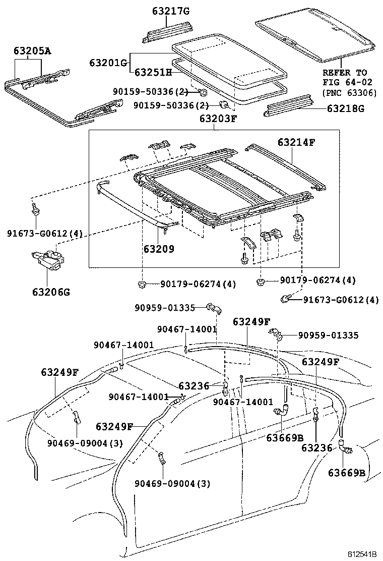 63111-33280 PANEL, ROOF product image