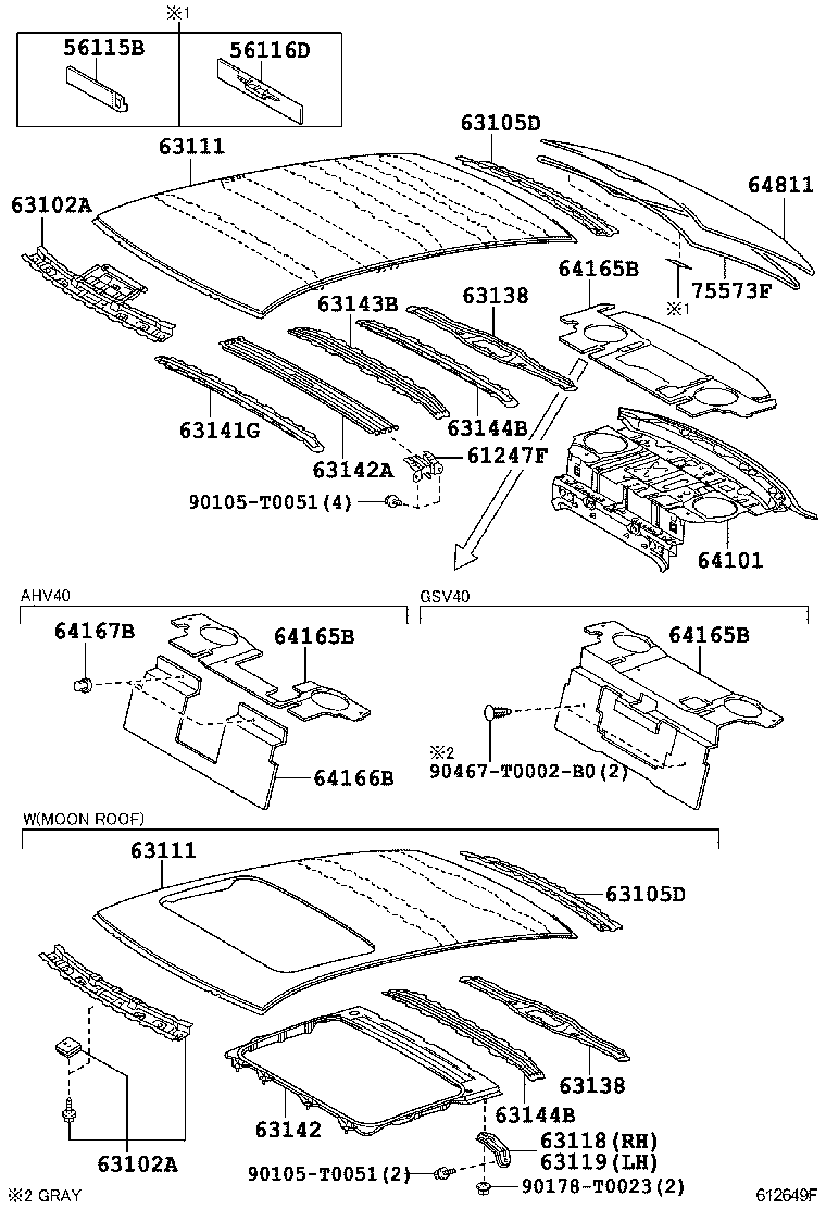 63138-06050 BRACKET, DOME LAMP, NO.2 product image