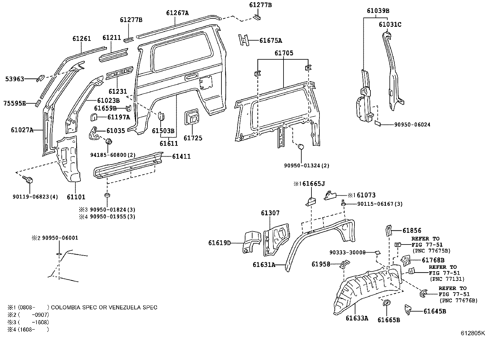 58741-60090 PROTECTOR, REAR WHEEL EXTENSION, RH product image