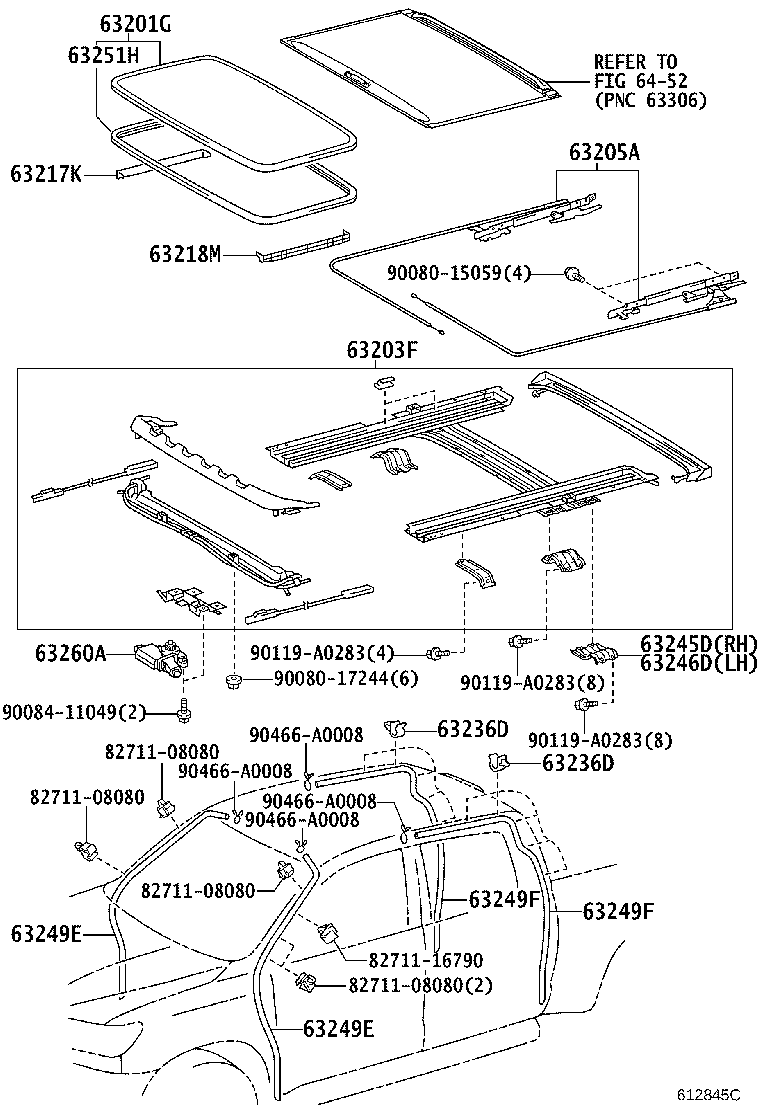 63111-0C100 PANEL, ROOF product image