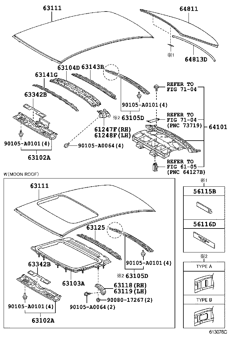 63102-02130 PANEL SUB-ASSY, WINDSHIELD HEADER product image