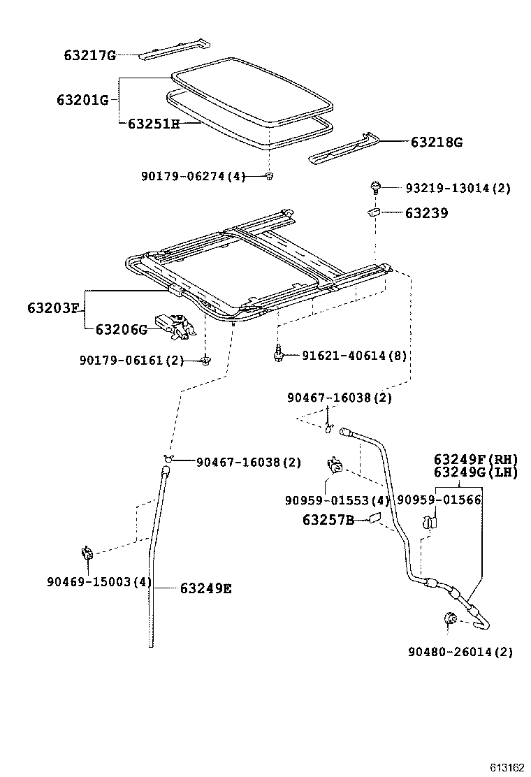 63111-60451 PANEL, ROOF product image