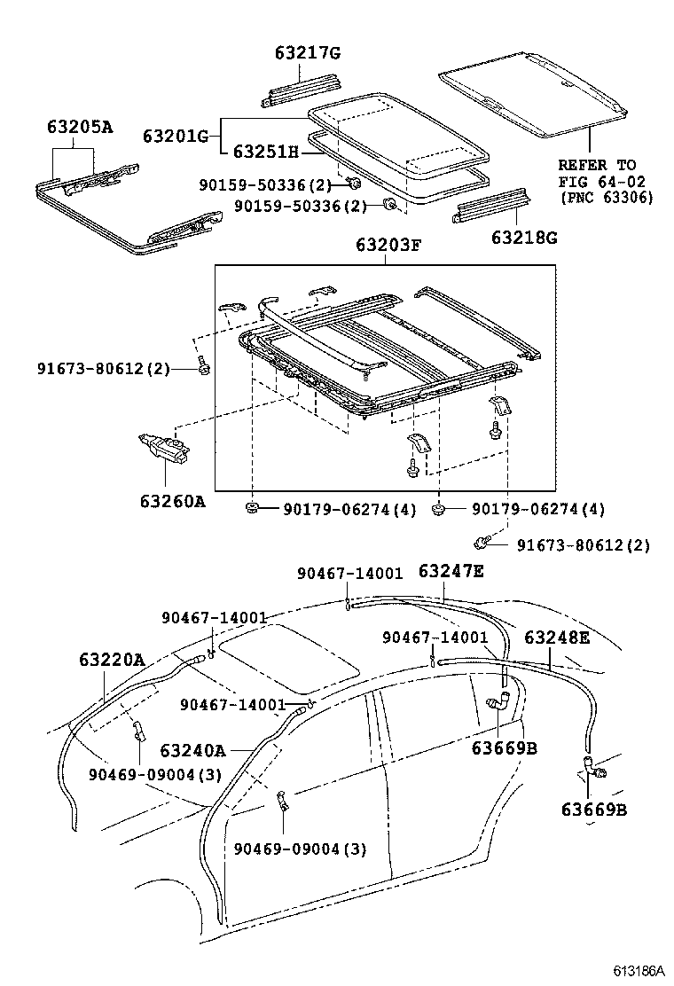 63111-30780 PANEL, ROOF product image