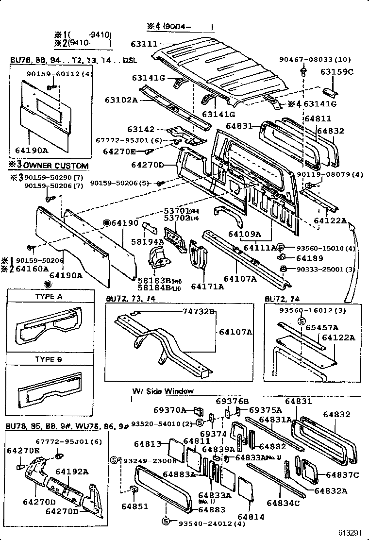 63100-37040 PANEL, ROOF product image
