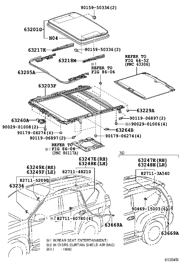 63111-60830 PANEL, ROOF product image