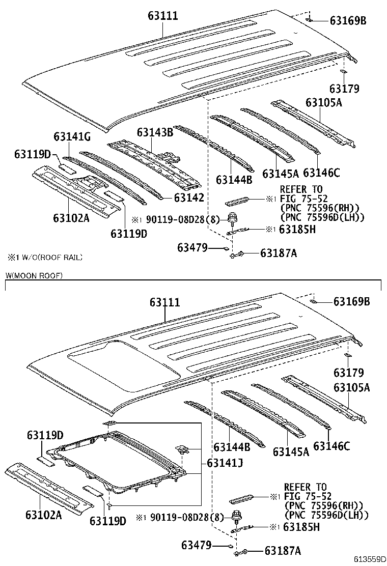 63103-35030 REINFORCEMENT, ROOF PANEL, NO.4 product image