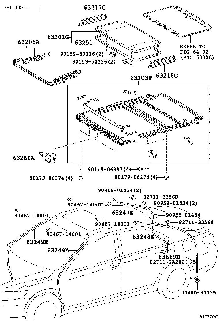 63144-33110 REINFORCEMENT, ROOF PANEL, NO.4 product image