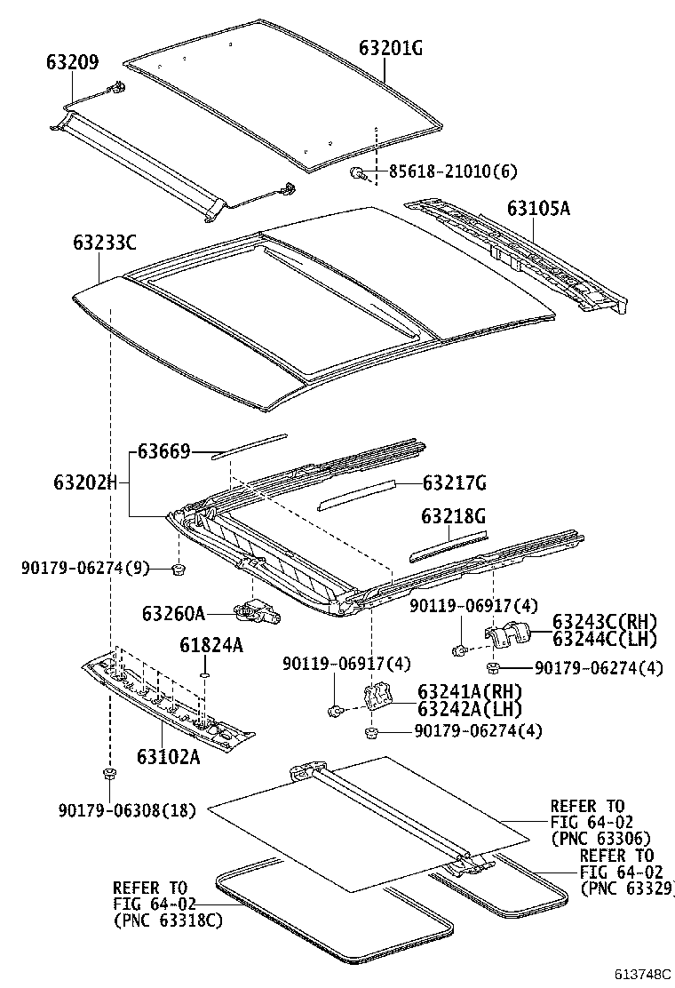 63103-21040 REINFORCEMENT, ROOF PANEL, NO.2 product image
