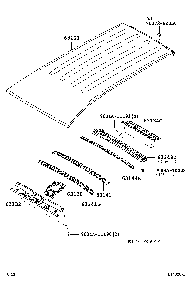 63138-BZ010 BRACKET, DOME LAMP, NO.2 product image