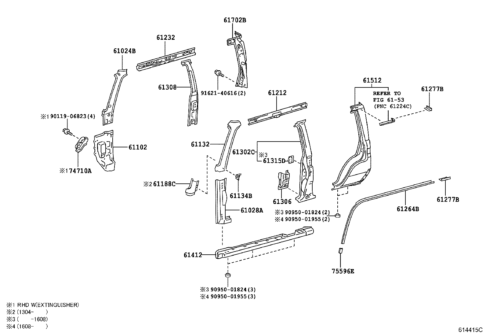 58741-60090 PROTECTOR, REAR WHEEL EXTENSION, RH product image