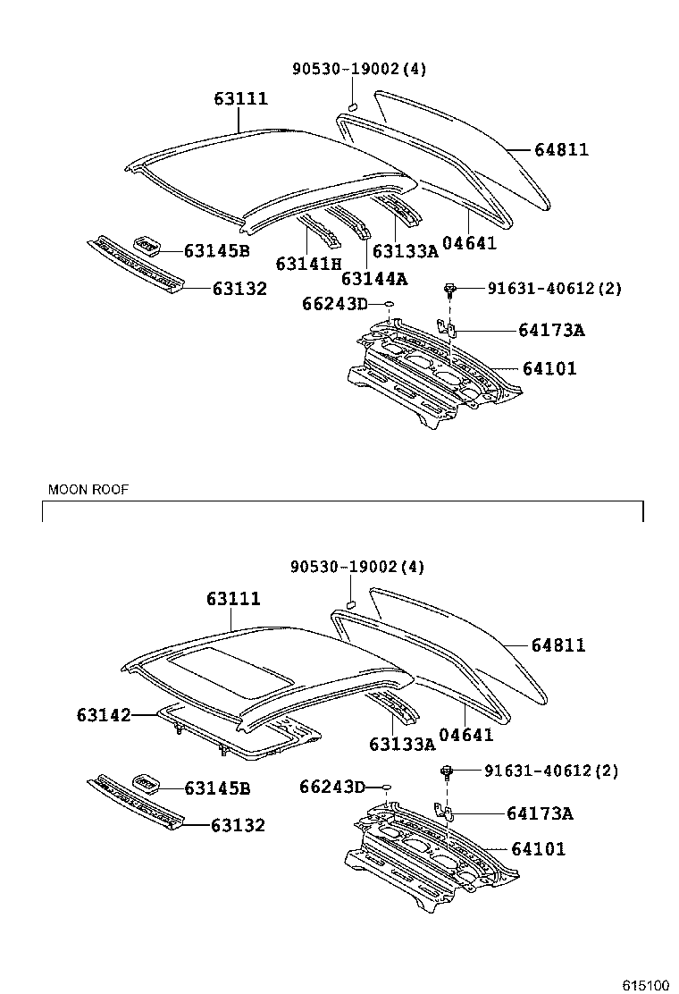 63102-13060 PANEL, WINDSHIELD HEADER, INNER product image