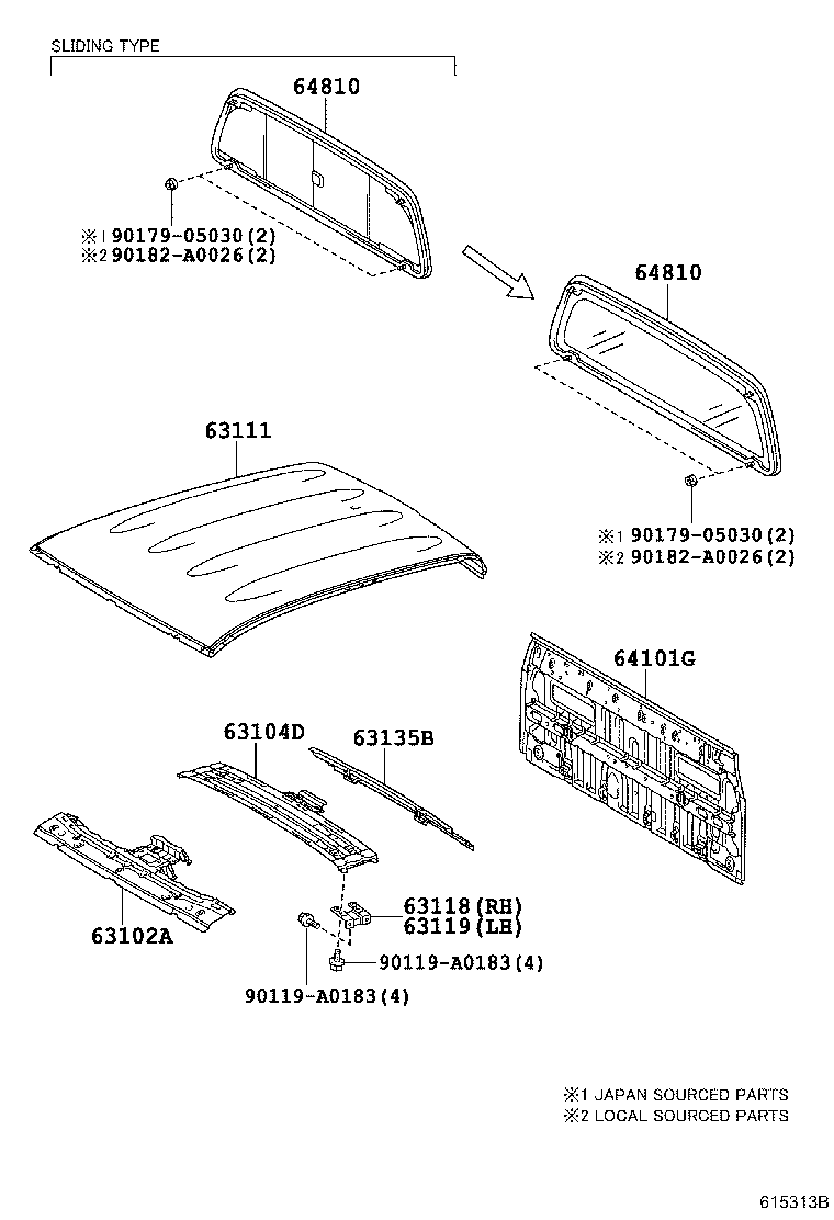63236-04010 CLAMP, SLIDING ROOF DRAIN HOSE product image