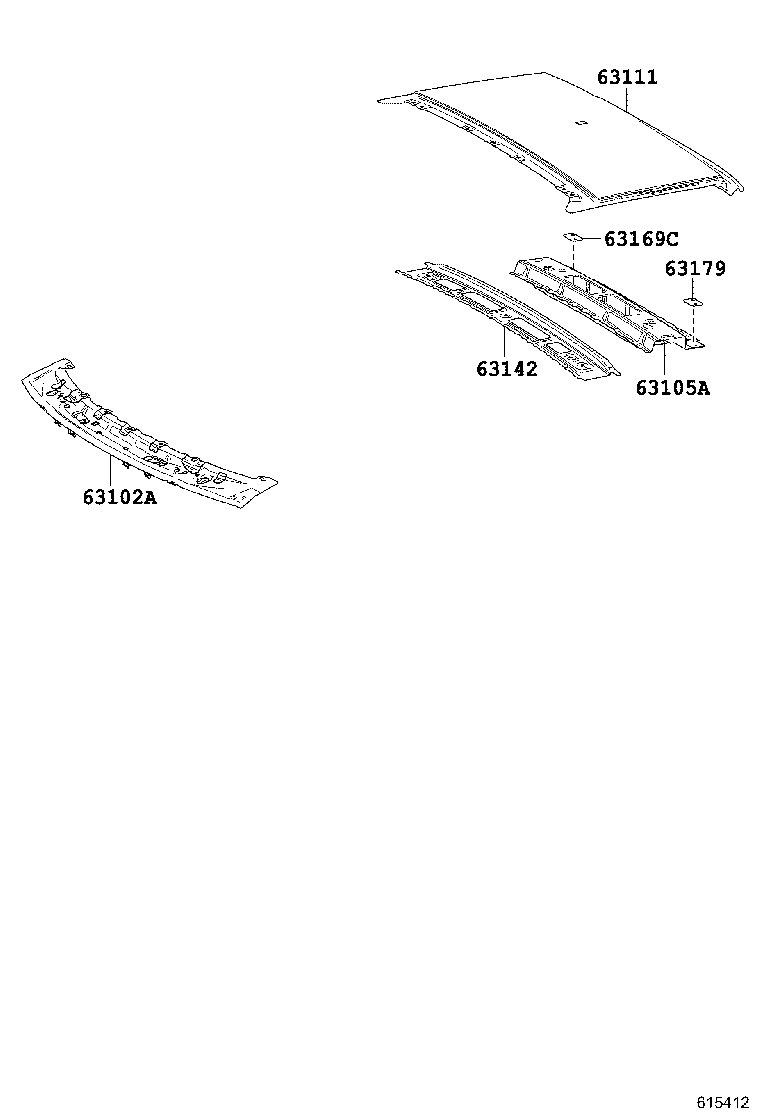 63138-0E040 BRACKET, DOME LAMP, NO.2 product image