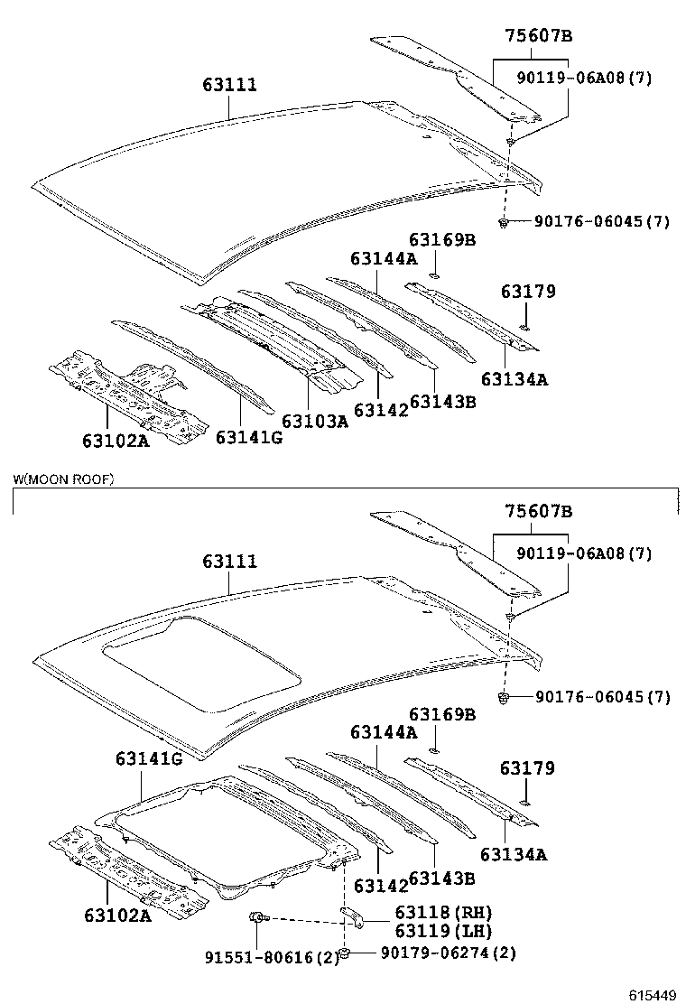 63236-42010 CLAMP, SLIDING ROOF DRAIN HOSE product image