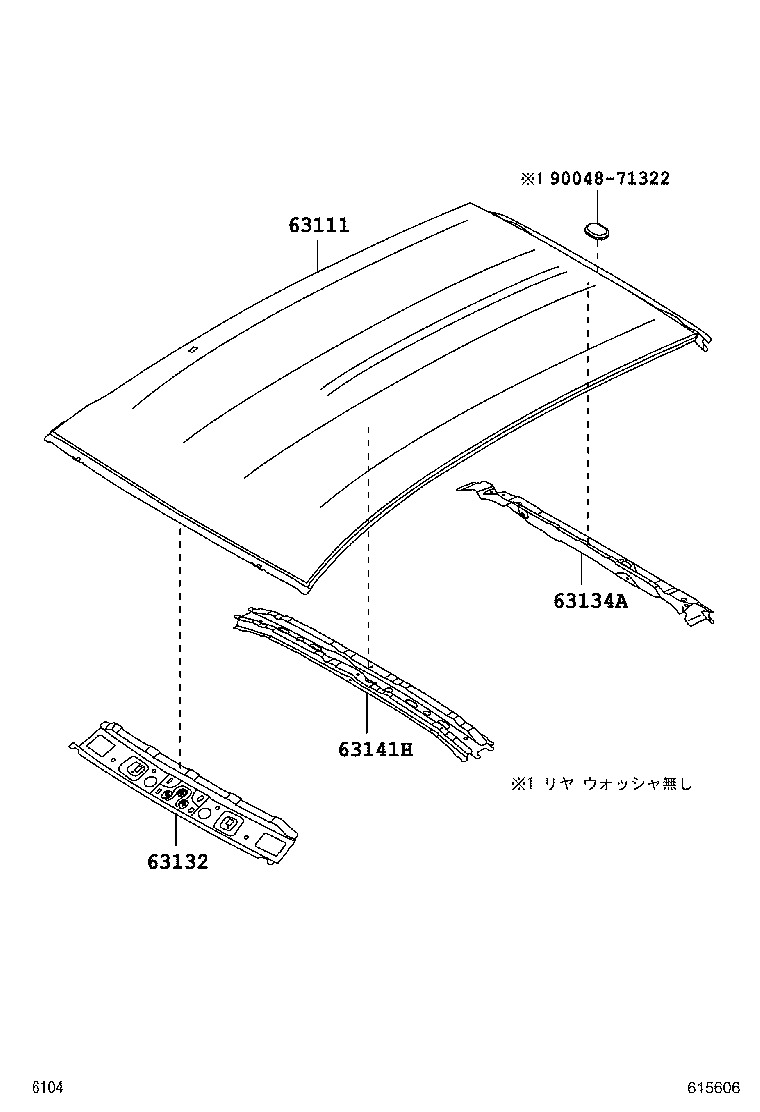 63102-B2140 PANEL, WINDSHIELD HEADER, INNER product image