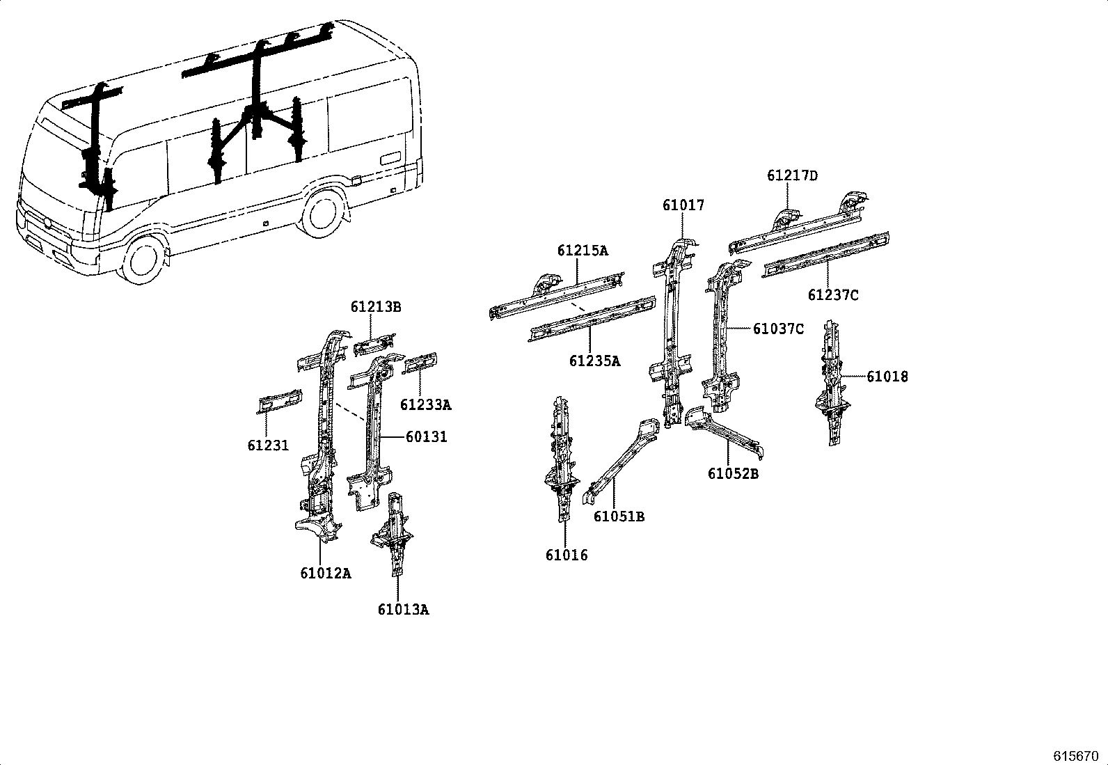 53258-36010 BRACKET, FRONT END PANEL MOUNTING, LH product image