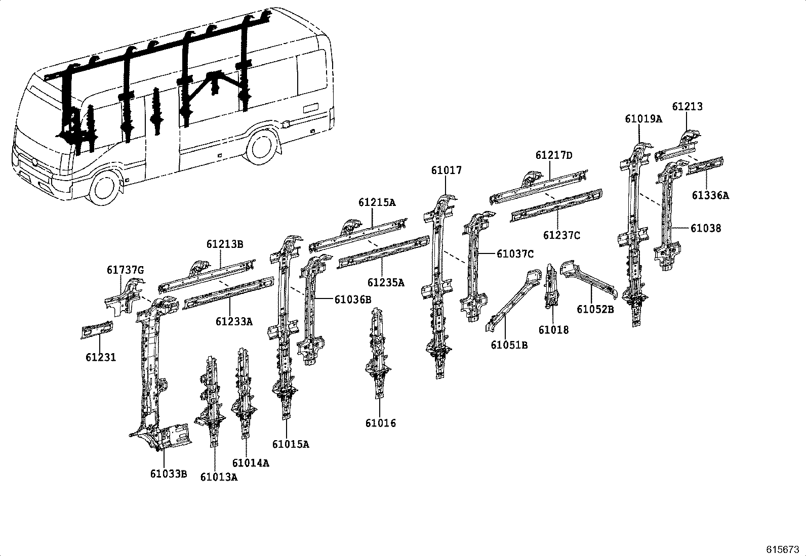 53258-36010 BRACKET, FRONT END PANEL MOUNTING, LH product image