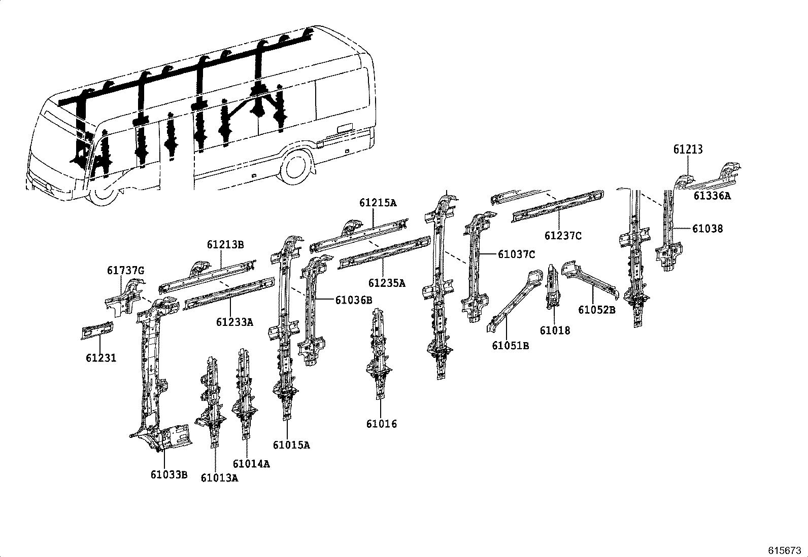 53258-36010 BRACKET, FRONT END PANEL MOUNTING, LH product image