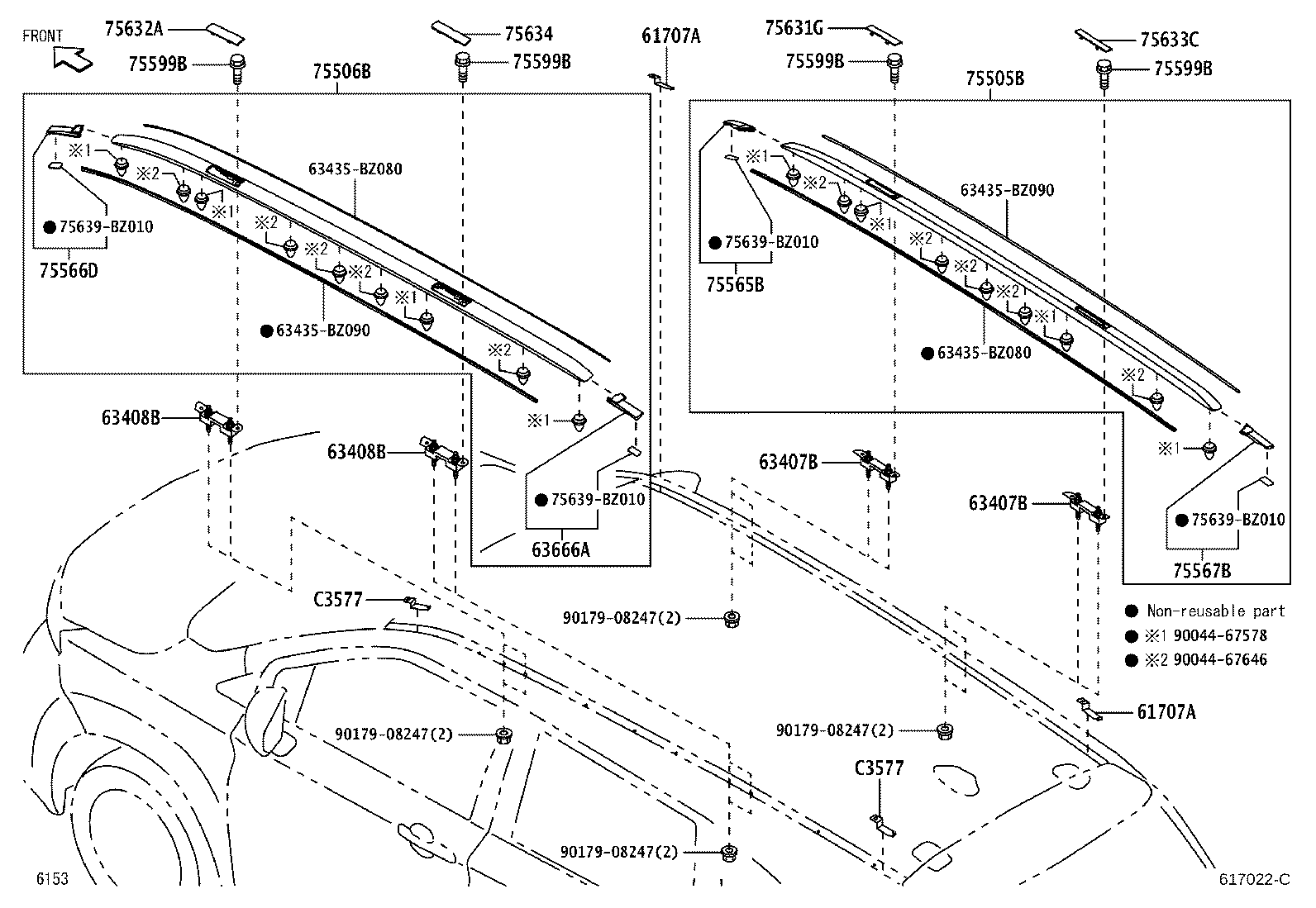 63132-BZ290 PANEL, WINDSHIELD HEADER, INNER product image