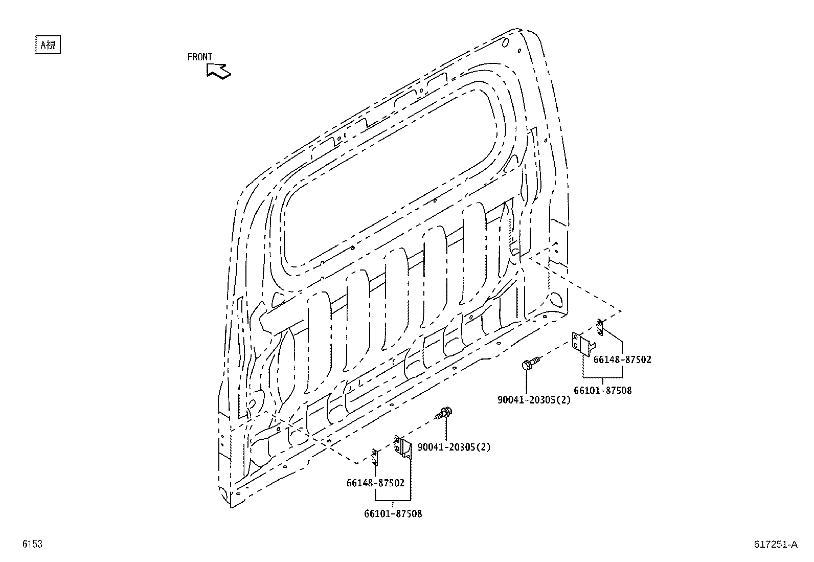 63102-B5200 PANEL, WINDSHIELD HEADER, INNER product image