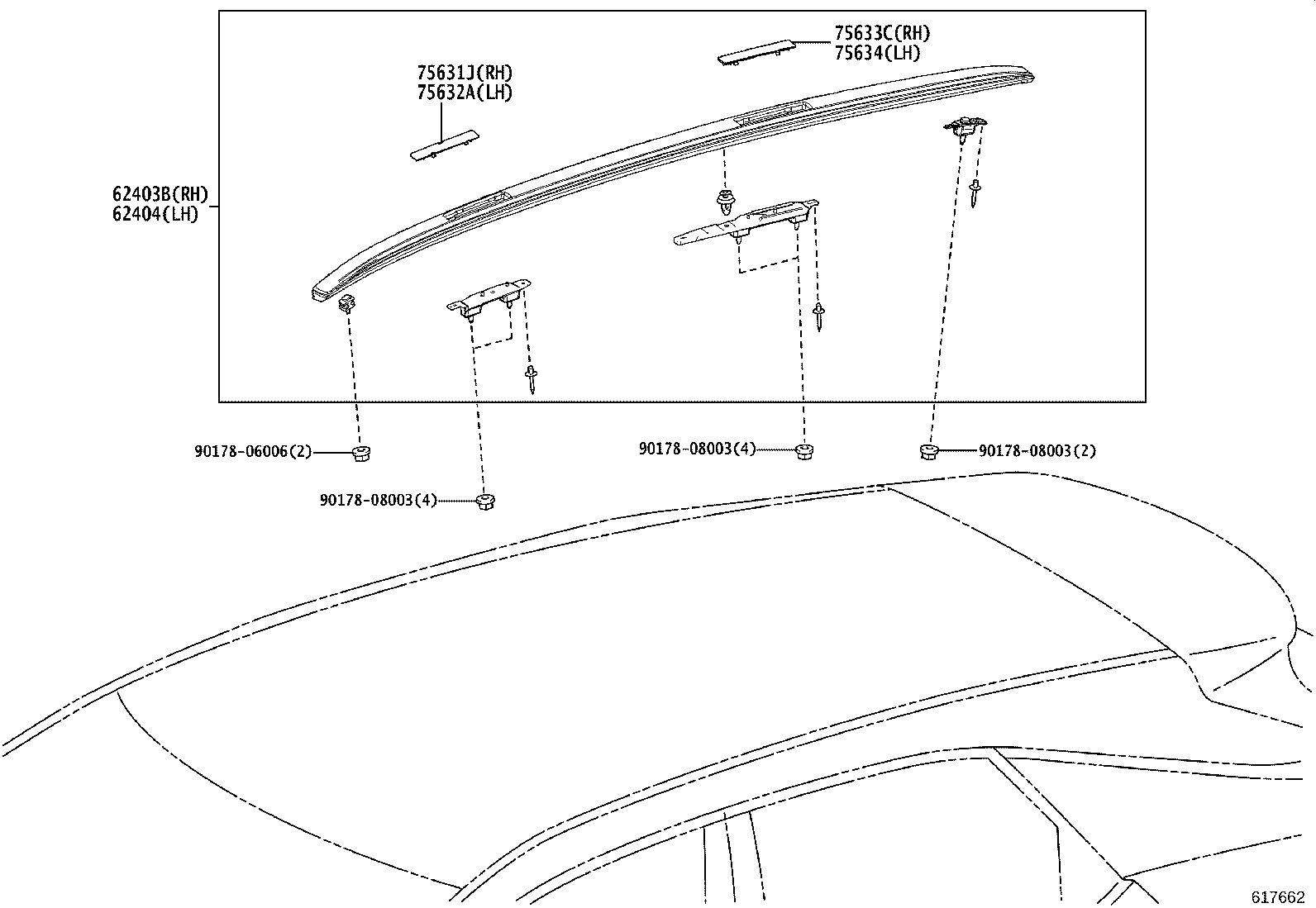 63236-30040 CLAMP, SLIDING ROOF DRAIN HOSE product image