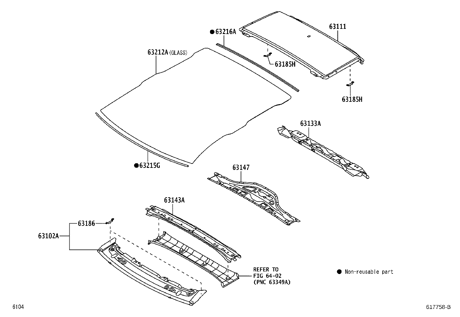 63141-BZ240 REINFORCEMENT, ROOF PANEL product image