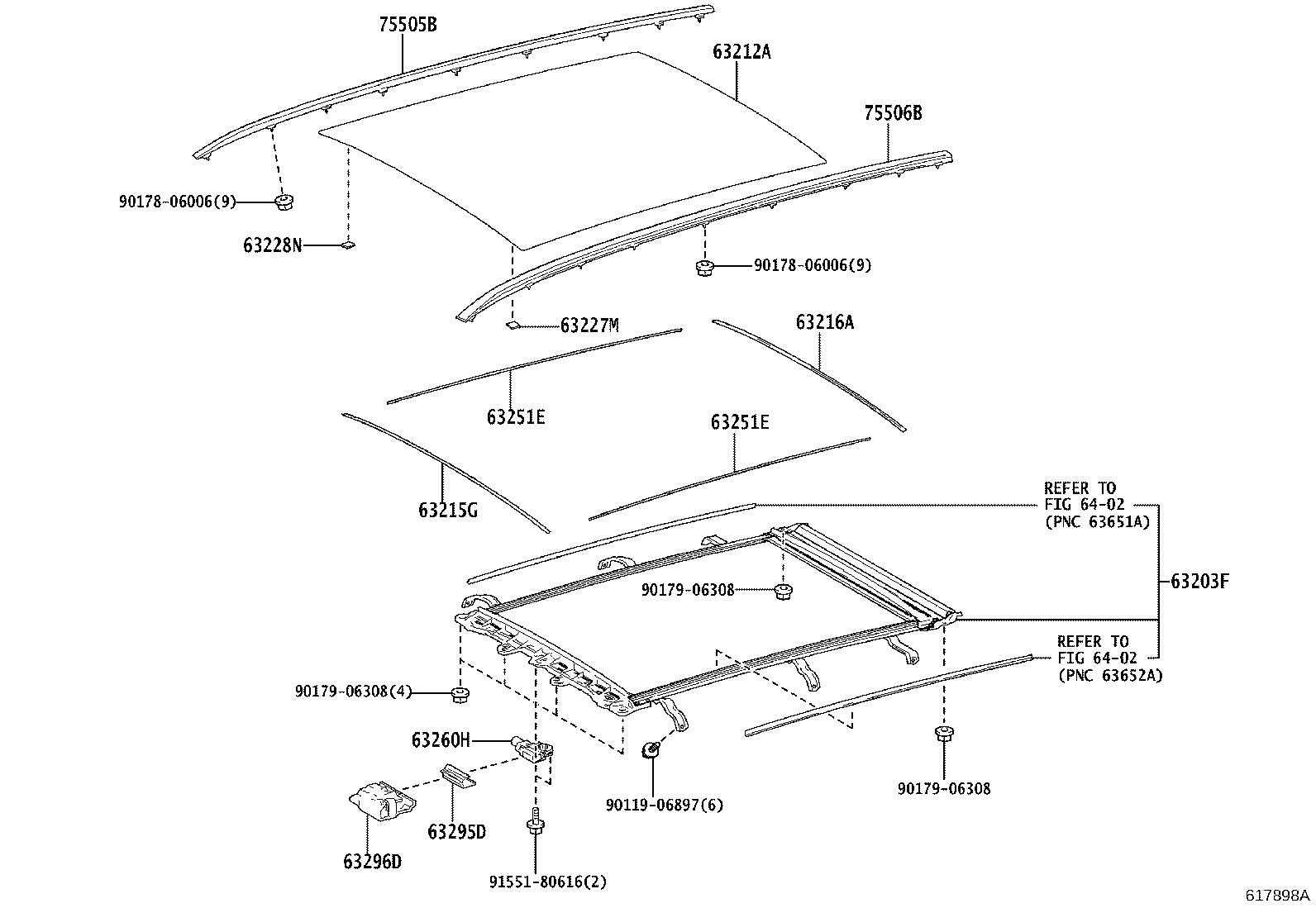 63102-40900 PANEL SUB-ASSY, WINDSHIELD HEADER product image