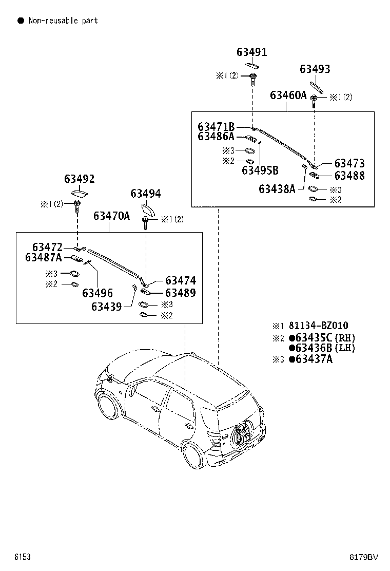 63132-BZ050 PANEL, WINDSHIELD HEADER, INNER product image