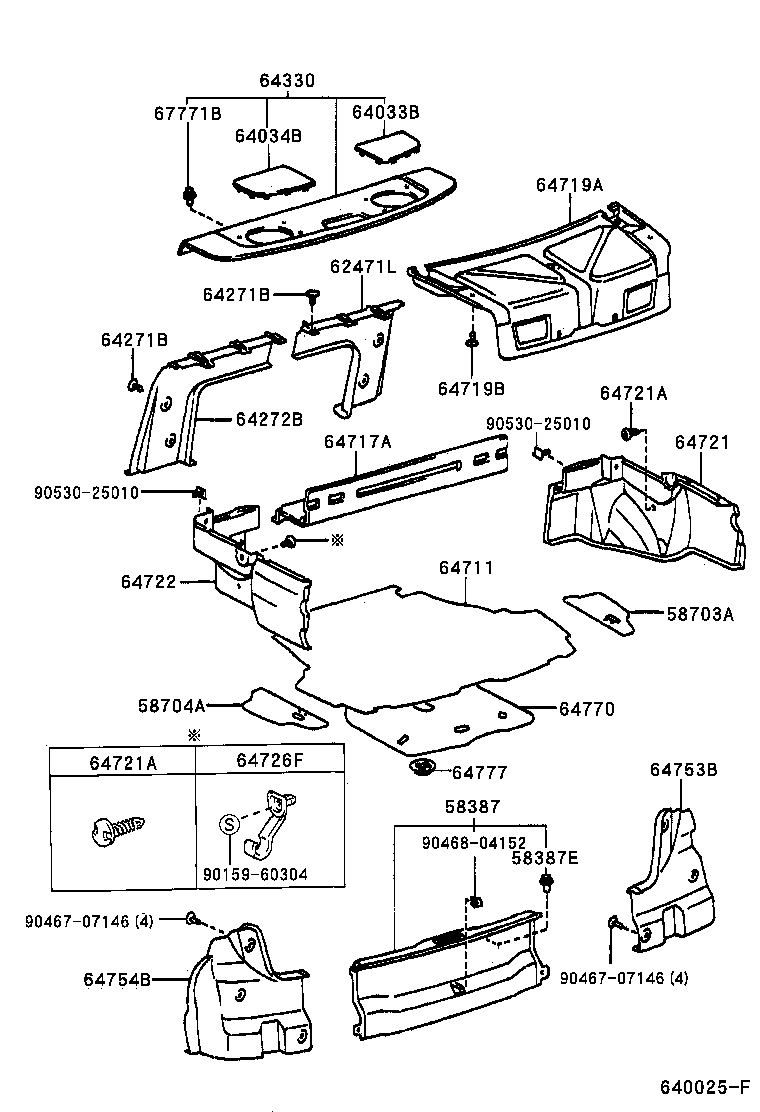 90467-08186 CLIP(FOR ROOM PARTITION BOARD) product image
