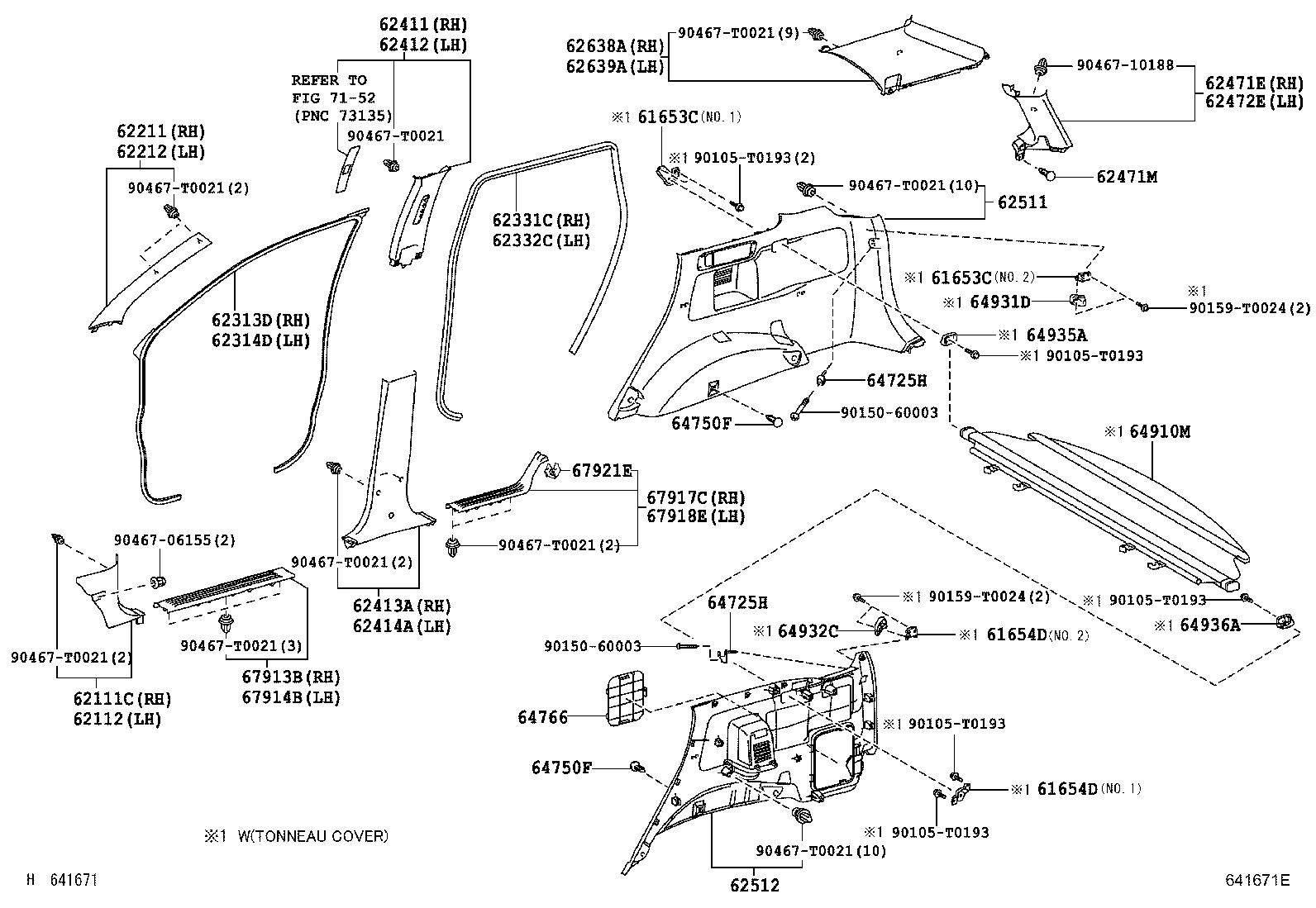 62170-0K020 AIR BAG ASSY, CURTAIN SHIELD, RH product image