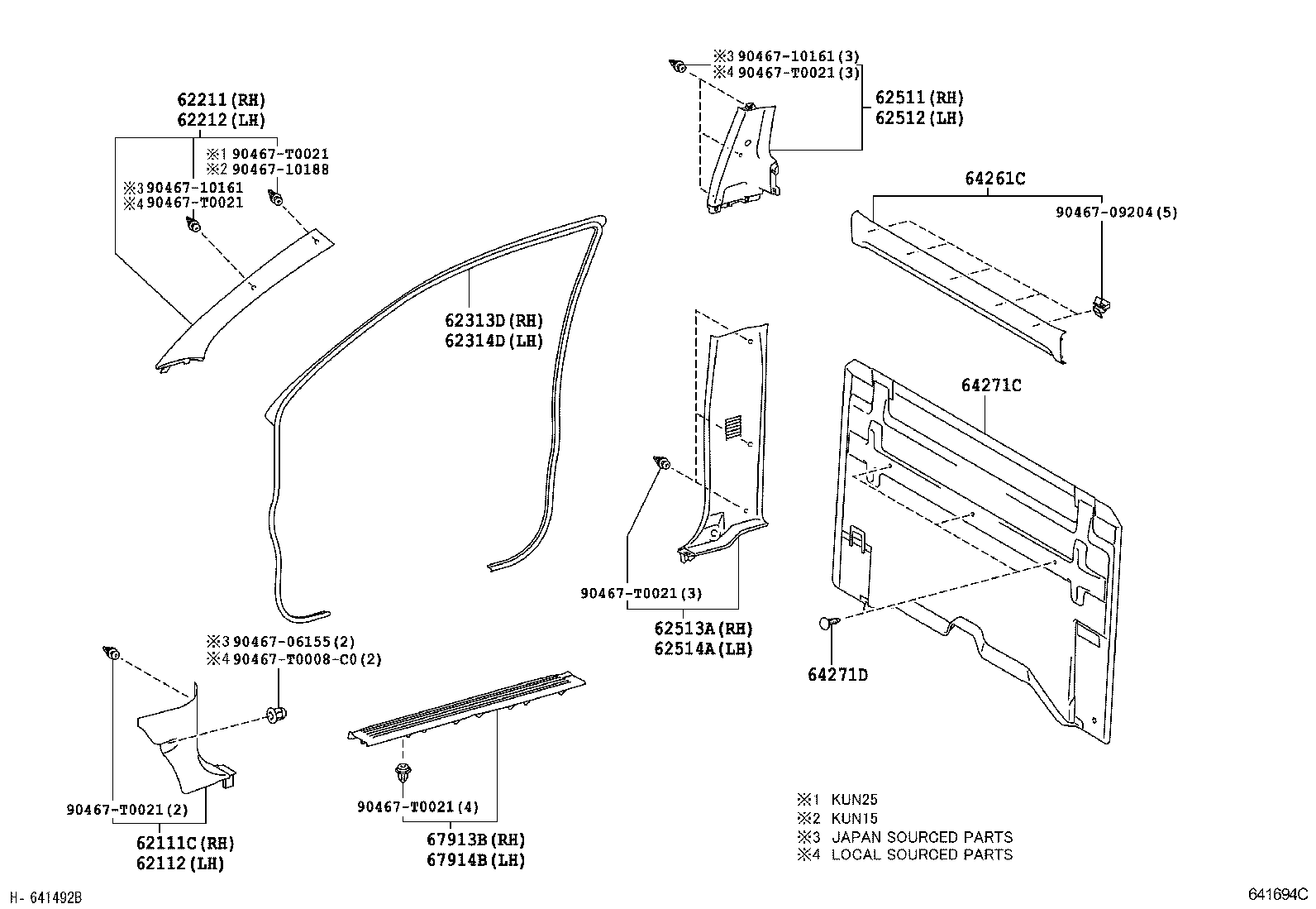 62170-0K030 AIR BAG ASSY, CURTAIN SHIELD, RH product image
